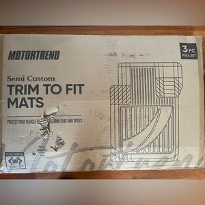 NEW - Motor Trend FlexTough Advanced Beige Rubber Car Floor Mats